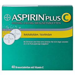 Aspirin plus C 40 Stück - Rückseite