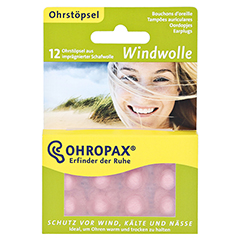 OHROPAX Windwolle 12 Stck - Vorderseite