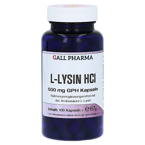 L-LYSIN 500 mg Kapseln 100 Stck