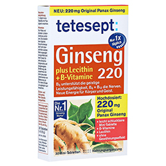 TETESEPT Ginseng 220 plus Lecithin+B-Vitamine Tab. 30 Stck