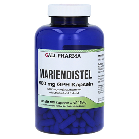 Mariendistel 500 mg GPH Kapseln 180 Stück
