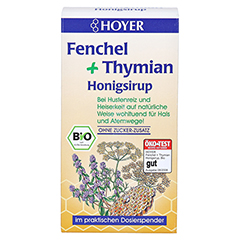 Hoyer Fenchel+thymian Honigsirup 250 Gramm - Vorderseite