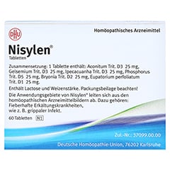 NISYLEN Tabletten 60 Stück N1 - Rückseite