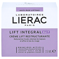 LIERAC Lift Integral Aufbauende Lifting-Creme Nacht 15 Milliliter - Rckseite