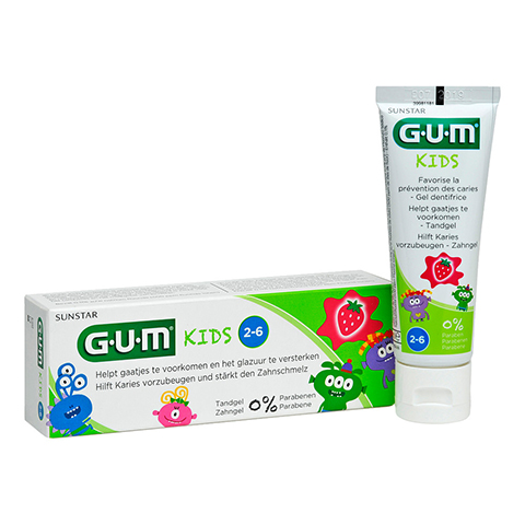 GUM Kids Zahngel Erdbeere 2-6 Jahre 50 Milliliter