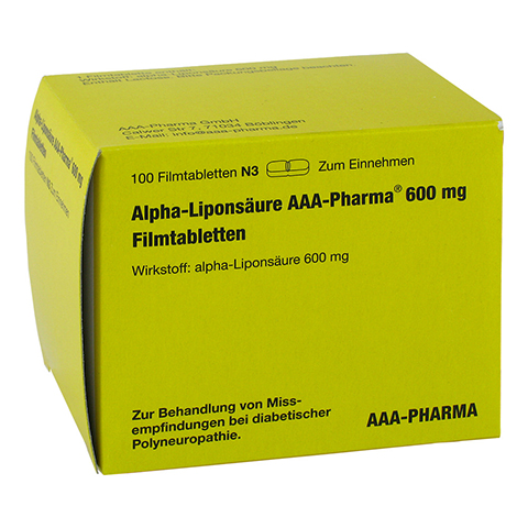 Alpha-Liponsure AAA-Pharma 600mg 100 Stck N3