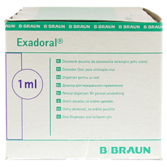 EXADORAL B.Braun orale Spritze 1 ml 100 Stück - Linke Seite