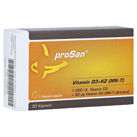 PROSAN Vitamin D3+K2 MK-7 Kapseln 30 Stck