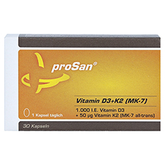 PROSAN Vitamin D3+K2 MK-7 Kapseln 30 Stck - Vorderseite