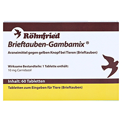 BRIEFTAUBEN-Gambamix Tabletten vet. 60 Stck - Vorderseite