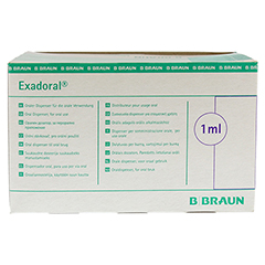 EXADORAL B.Braun orale Spritze 1 ml 100 Stück - Rückseite