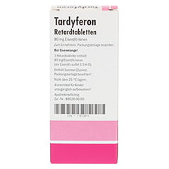 Tardyferon Depot-Eisen(II)-sulfat 80mg 50 Stck N2 - Rckseite