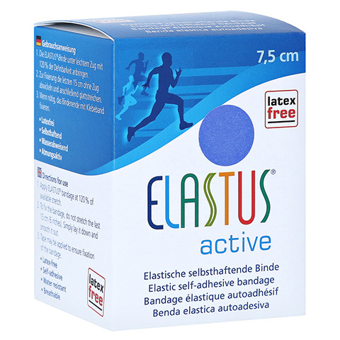 ELASTUS Active Sportbandage 7,5 cmx4,6 m blau 1 Stck