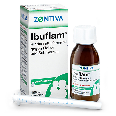 Ibuflam Kindersaft 20mg/ml gegen Fieber und Schmerzen