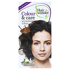 HAIRWONDER Colour & care light brown 5 Creme 100 Milliliter - Vorderseite