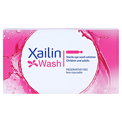 XAILIN Wash Augenspüllösung in Einzeldosen 20x5 Milliliter - Vorderseite
