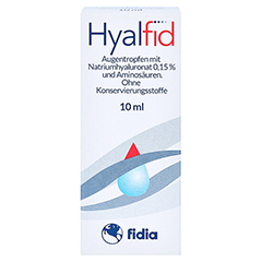 HYALFID Augentropfen 10 Milliliter - Vorderseite