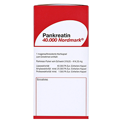 Pankreatin 40000 Nordmark 100 Stck N2 - Linke Seite