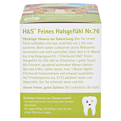 H&S Bio Baby- u.Kindertee Feines Halsgefühl Fbtl. 20x1.5 Gramm - Linke Seite