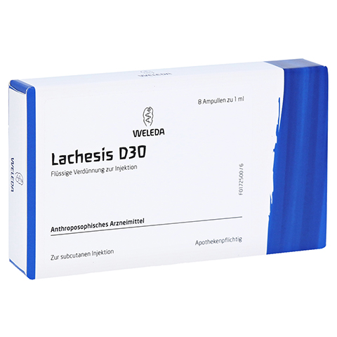 LACHESIS D 30 Ampullen 8x1 Milliliter N1