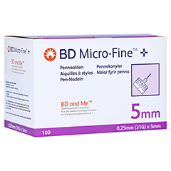 BD MICRO-FINE+ 5 Pen-Nadeln 0,25x5 mm 100 Stck