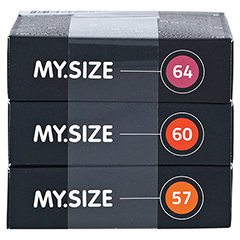 MYSIZE Testpack 57 60 64 Kondome 3x3 Stck - Unterseite