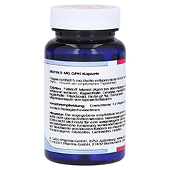 BIOTIN 5 mg GPH Kapseln 60 Stck - Linke Seite