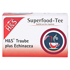 H&S Traube plus Echinacea Filterbeutel 20x2.5 Gramm - Vorderseite