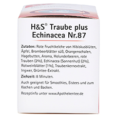 H&S Traube plus Echinacea Filterbeutel 20x2.5 Gramm - Linke Seite