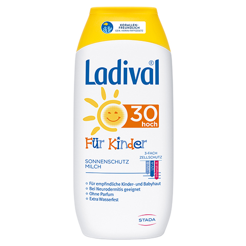 Ladival Kinder Sonnenmilch LSF 30 200 Milliliter