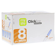 MYLIFE Clickfine AutoProtect Pen-Nadeln 8 mm 29 G 100 Stück
