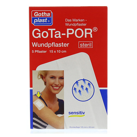 GOTA-POR Wundpflaster steril 100x150 mm 5 Stück