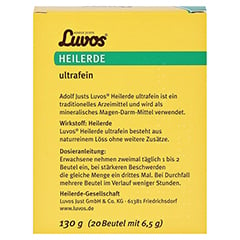 Luvos-Heilerde Ultrafein Beutel 20x6.5 Gramm - Rückseite