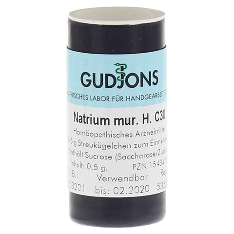 NATRIUM MURIATICUM C 30 Einzeldosis Globuli 0.5 Gramm N1