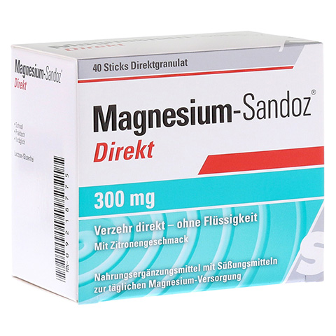 MAGNESIUM SANDOZ Direkt 300 mg Pellets 40 Stck