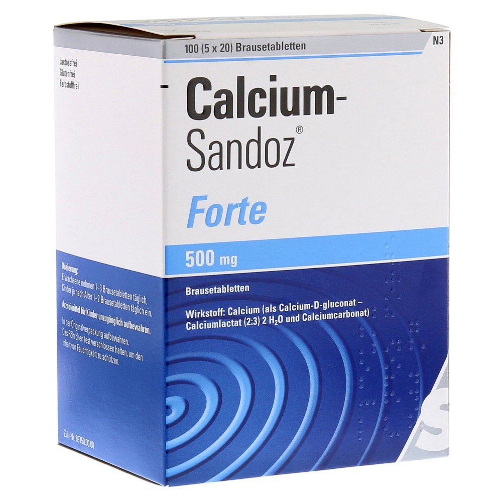 Calcium-Sandoz Forte 500mg Brausetabletten 5x20 Stück