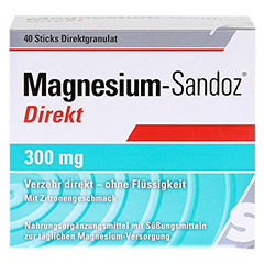 MAGNESIUM SANDOZ Direkt 300 mg Pellets 40 Stck - Vorderseite