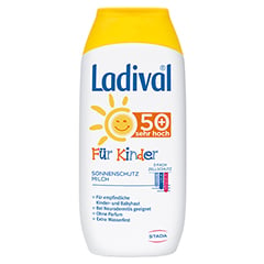Ladival Kinder Sonnenmilch LSF 50+ + Gratis Ladival UV-Ente 200 Milliliter