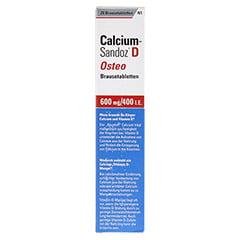 Calcium-Sandoz D Osteo 600mg/400 I.E. 20 Stück N1 - Rückseite