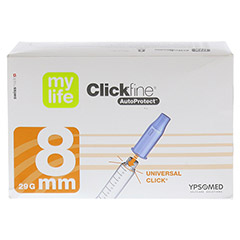 MYLIFE Clickfine AutoProtect Pen-Nadeln 8 mm 29 G 100 Stück - Unterseite