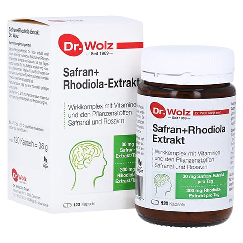 SAFRAN+RHODIOLA-Extrakt Dr.Wolz Kapseln 120 Stück