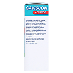 Gaviscon Advance Pfefferminz 1000mg/200mg Dosierbeutel 24x10 Milliliter N2 - Rechte Seite
