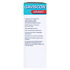 Gaviscon Advance Pfefferminz 1000mg/200mg Dosierbeutel 24x10 Milliliter N2 - Linke Seite