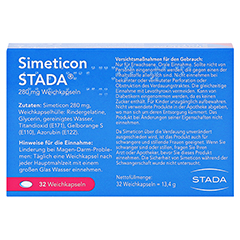 SIMETICON STADA 280 mg Weichkapseln 32 Stck - Rckseite