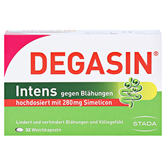 DEGASIN intens 280 mg Weichkapseln 32 Stck - Vorderseite