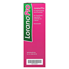 LoranoPro 0,5 mg/ml Lsung zum Einnehmen - Bei allergischen Reaktionen 50 Milliliter N1 - Linke Seite
