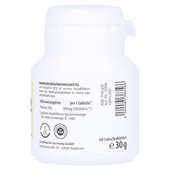 Vitamin B12 500 g Methylcobalamin Lutschtabletten 60 Stck - Rechte Seite