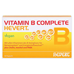 Vitamin B Complete Hevert Kapseln 60 Stück - Vorderseite