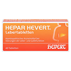 HEPAR HEVERT Lebertabletten 40 Stck N1 - Vorderseite