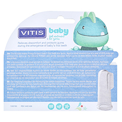 VITIS Baby Gel+Fingerzahnbürste Zahngel 30 Milliliter - Rückseite